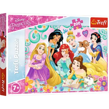 Puzzle Puzzle 200 dílků Veselý svět princezen – Disney Princess Trefl