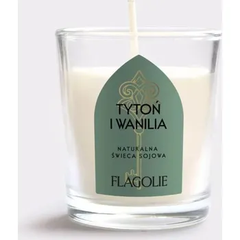 Svíčka Sójová vonná svíčka VANILKA A TABÁK Flagolie