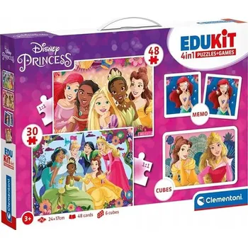 Puzzle Edukit 4v1 Princesses Puzzle Memo Clementoni