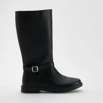 Dámské kozačky Reserved - Vysoké kozačky z imitace kůže - černý - 920GT-99X - 920GT-99X-37