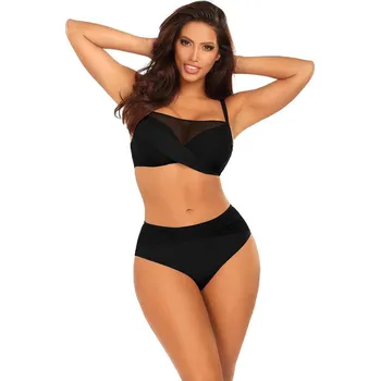 Dámské plavky Dámské dvoudílné plavky Fashion 32 S1002N3-19 černé - SELF 42D