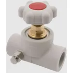 PPR ventil přímý plastový s výpustným ventilem, 20mm