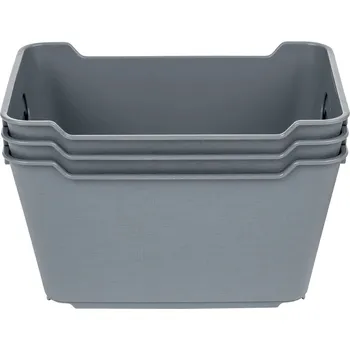 Úložný box Sada 3 antracit organizérů na krabice