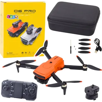 Dron Dron s dvojitou HD kamerou – LED světla D6 PRO | oranžový