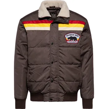 Pánská bunda Zimní bunda Rockabilly z King Kerosin - Zimní bunda Californian Rebel - Muži - hnědá