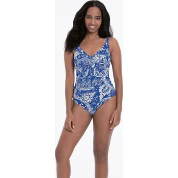 Dámské plavky Jednodílné plavky 7244 M3 modro-bílé - Anita 38C
