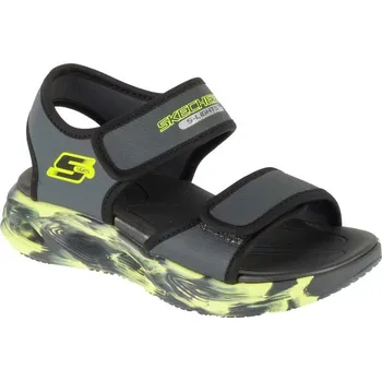 Chlapecká obuv Skechers S-Lights: Sandály Sola Glow - Fusion Brights 407032L-CCBK Grey 28 28