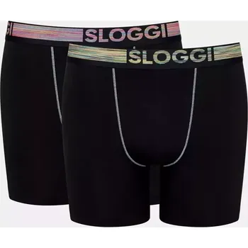 Boxerky Pánské boxerky GO ABC Natural B Short 2P - Triumph černá (0004) 00XL