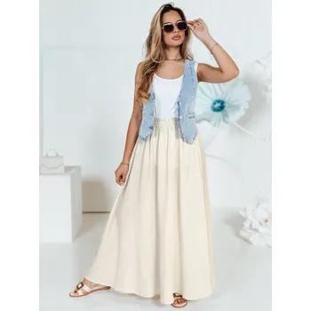 Dámská sukně Dámská sukně CISTAL Dstreet CY0451 Barva: Béžová, Velikost: M