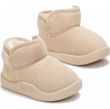 Dámská zimní obuv Zateplené sněhule Emu Dětské Kotníkové Boty Velmi Teplé Zimní Boty Béžové 26