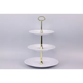 Třípatrový etažér CHODZIEŻ FRYDERYKA BÍLÁ C001