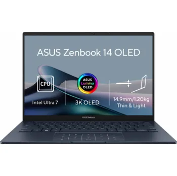 Notebook ASUS Zenbook/ Core Ultra 7 255H/ 32GB/ 1TB SSD/ Intel Arc/ 14"WUXGA,touch/ W11P/ modrý