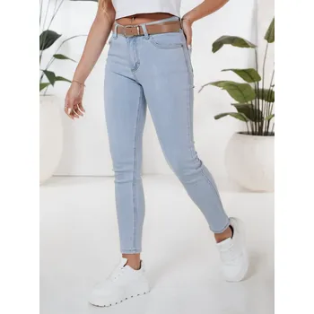 Dámské džíny Dstreet Dámské džíny skinny BLUEVIBE UY2679 Barva: Modrá - světle, Velikost: XS