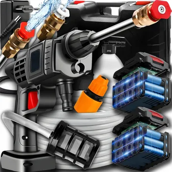 Vysokotlaký čistič MYJKA CIŚNIENIOWA BEZPRZEWODOWY 500W 21V 2X BATERIE VÝKONNÁ