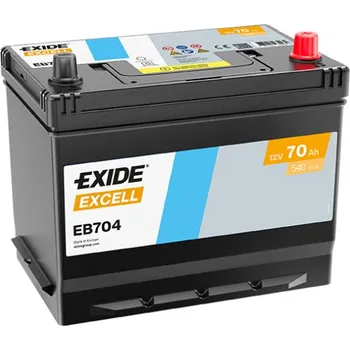 Auto-moto EXIDE Excell 12V 70Ah 540A 272x173x222