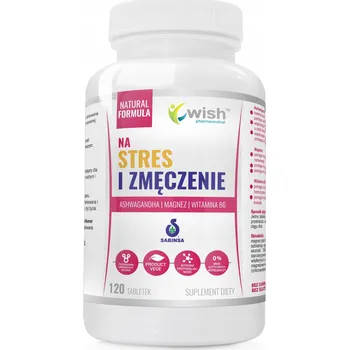 Doplněk stravy Wish Pharmaceutical STRES A ÚNAVA Ashwagandha+Hořčík+VitB6 ashwagandha tablety 120 ks