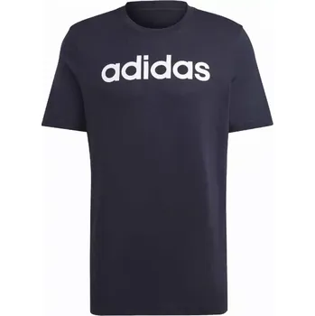 Pánské oblečení Tričko adidas Essentials Single Jersey s lineárním vyšívaným logem M IC9275 L
