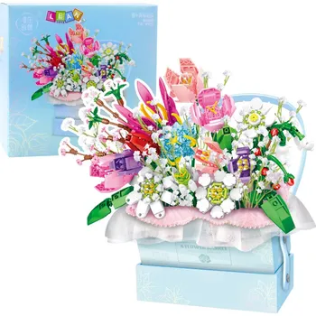 ostatní stavebnice Stavebnice květinová kompozice s LED – 761 dílů v krabičce
