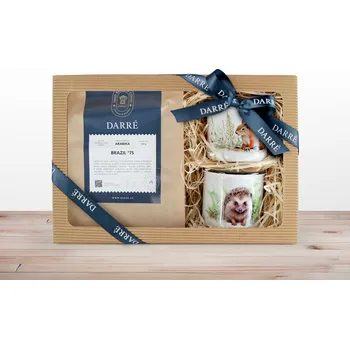 Dárkový potravinový koš DARRÉ - Dárkový balíček s kávou - Dary lesa