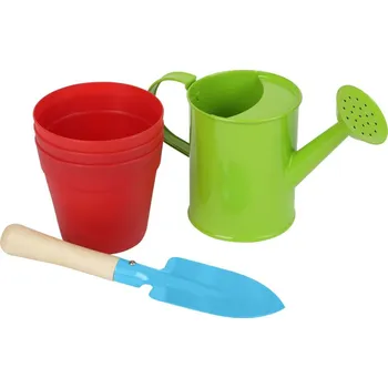 Dětské zahradní nářadí ZAHRADNICKÁ SADA S KVĚTINÁČI SFD