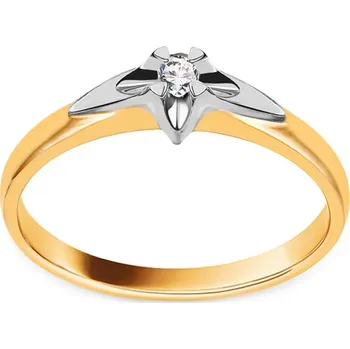 Prsten Zlatý zásnubní diamantový prsten Always, 14K BSBR012M + dárkové balení LUXUS zdarma