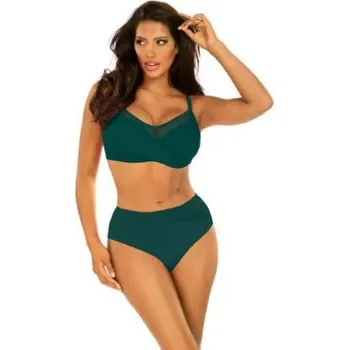 Dámské plavky Dámské dvoudílné plavky Fashion 18 S940FA18-7 tm. zelené - Self 48D