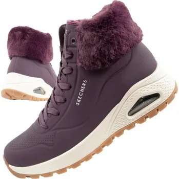 Dámská obuv Skechers Uno Rugged dámská sportovní obuv zateplené boty zimní fialové dámské 36