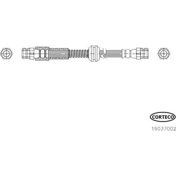 Brzdová hadice Brzdová hadice CORTECO 19037002
