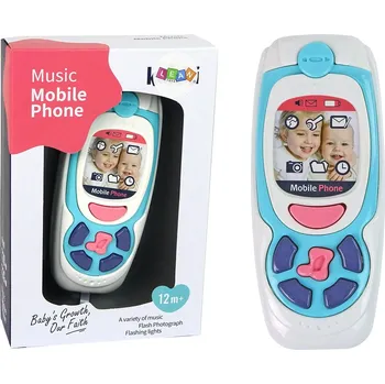 Dětský vzdělávací telefon – s melodiemi a zvuky | modrý