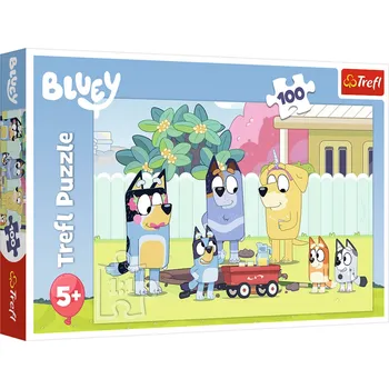 Puzzle Puzzle 100 dílků Veselý svět Bluey – Trefl 16471