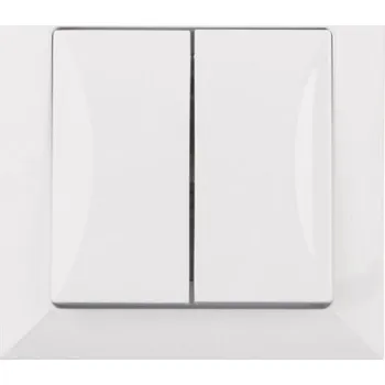 vypínač Dvojitý vypínač Klasik, Zápustný Timex-Elektro bílý WP-3 Op BI