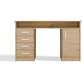 Psací stůl FALCO Psací stůl Adana dub artisan, 125 cm, moderní lamino, elegantní design