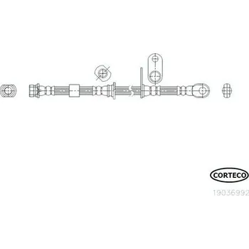 Brzdová hadice Brzdová hadice CORTECO COR19036992