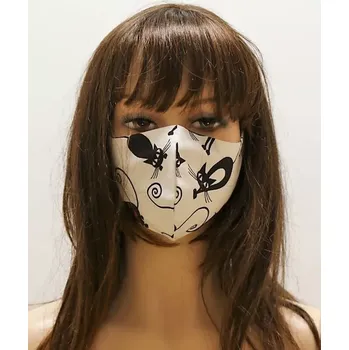 Čepice Bavlněná rouška Kočky - Vestis UNI kočka