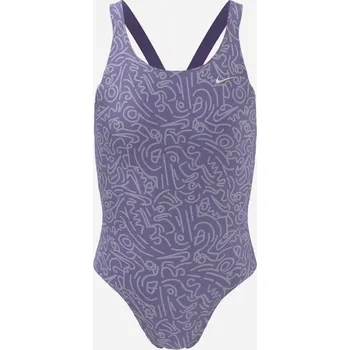 Dívčí plavky Plavky Nike Hydrastrong Multi Print Jr NESSD045 582 M (140-150 cm)