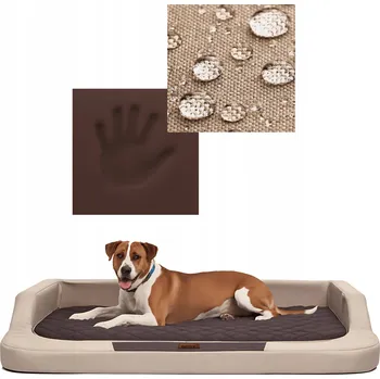 Pelíšek pro psa Hobbydog ortopedické pelíšek pro psa, béžové, 94 cm x 62 cm