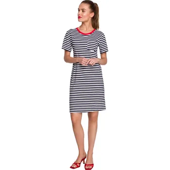 Dámské šaty Dámské šaty S305 - Stylove M černo-bílo-červená