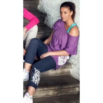 Dlouhé legíny LEONE LW1009/S16 tmavě modrá "S" NEPLATÍ