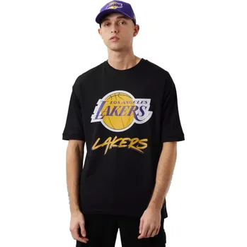 Pánské tričko Pánské tričko NBA Los Angeles Lakers Script M M Mesh Tee M 60284737 - New Era L