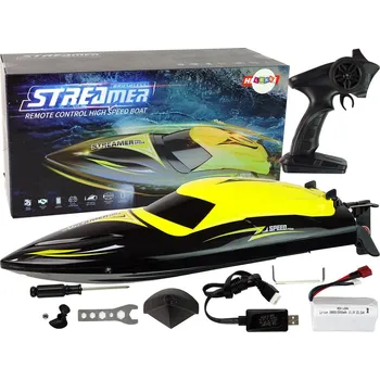 RC model auta RC motorový člun na dálkové ovládání 2,4G 35 km/h žlutý