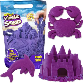 kinetický písek Spin Master - Kinetic Sand Kinetický písek živé barvy fialový 900g+