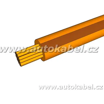 elektrický kabel Autovodič FLRY-B 0,50 mm² oranžový / hnědý