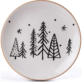 Talíř Keramický talíř STROMKY 24 cm