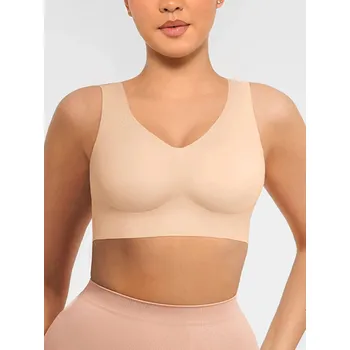 Podprsenka Bezešvá podprsenka tvarující záda, NUDE Velikost: 3XL
