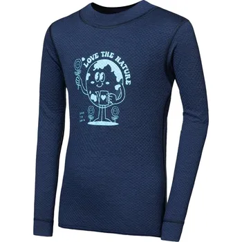 Set dětského termoprádla Dětské funkční tričko Sensor Merino DF Planet Deep Blue 130