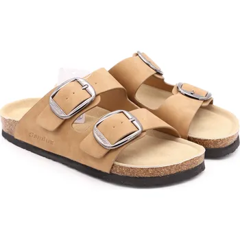 Dámské pantofle SAMLUX® Dámské korkové anatomické pantofle béžové 968-L2 Barva: Beige, Velikost: 37