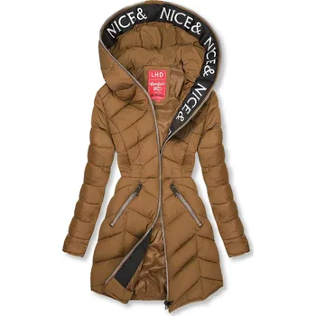 Hnědá lehká prošívaná bunda