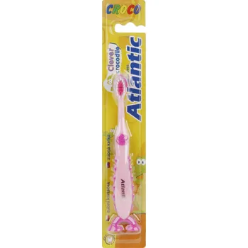 Zubní kartáček Zubní kartáček Atlantic dětský Crocodile Barva: Růžová