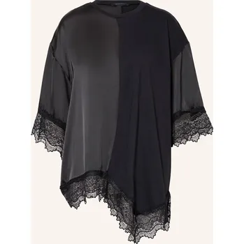 Allsaints Dámská Halenka Lenny Ze Směsi Materiálů, černá, 32