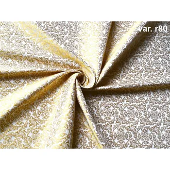 HEDVA ČESKÝ BROKÁT Luxusní brokát 160 51056 SLUNEČNÍ KOLO ecru | R80